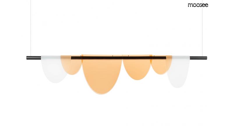 MOOSEE lampa wisząca LAVA czarna / bursztynowa