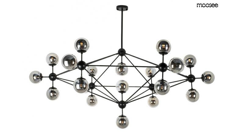MOOSEE lampa wisząca ASTRIFERO 21 czarna / bursztynowa