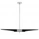 Lampa wisząca APOLLO 1 czarna - stal polerowana