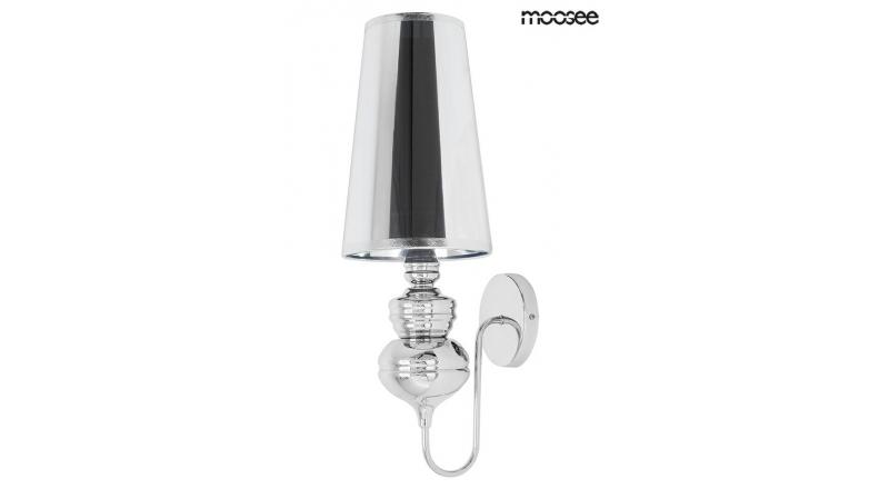 MOOSEE lampa ścienna QUEEN 20 srebrna