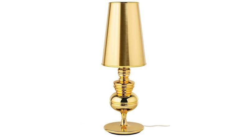 Lampa biurkowa QUEEN 18 złota