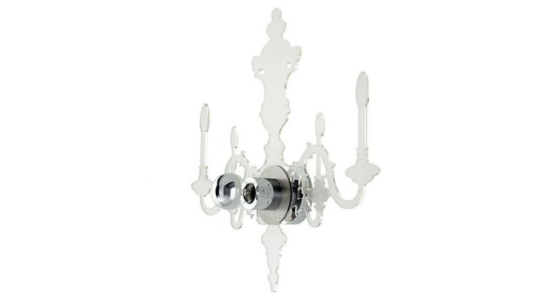 Lampa ścienna ICE 3D transparentna - akryl