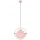 Lampa wisząca VARIA różowa - stal węglowa