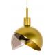 Lampa wisząca GLOBO 25 złota - metal, szkło