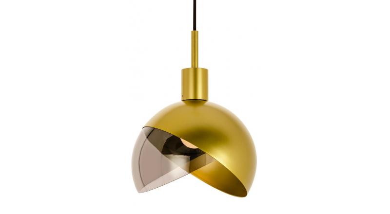 Lampa wisząca GLOBO 25 złota - metal, szkło