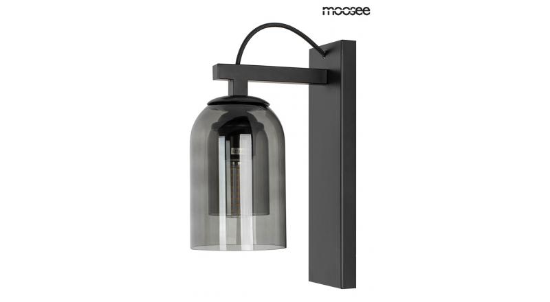 MOOSEE lampa ścienna RADON czarna