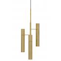 Lampa wisząca TUBI złota - mosiądz, aluminium