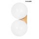 MOOSEE lampa ścienna BOLL TWIN złota