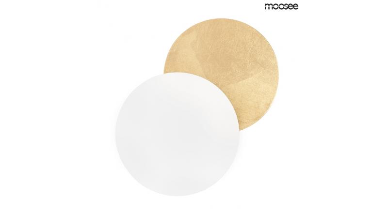 MOOSEE lampa ścienna ECLISE złota / biała