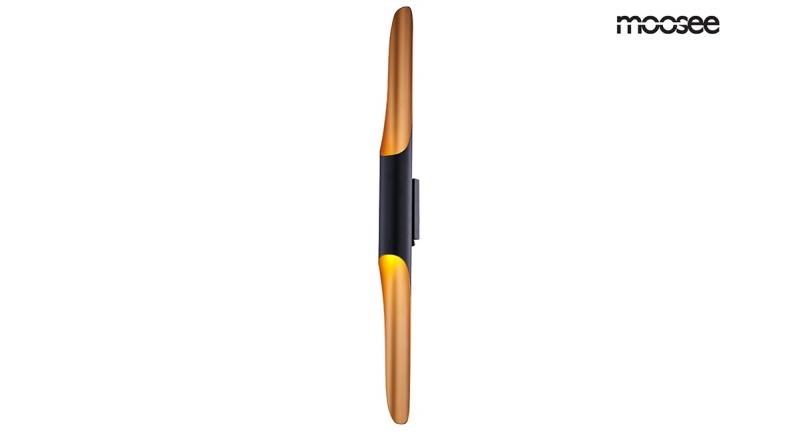 MOOSEE lampa ścienna CONTEO WALL czarna / złota