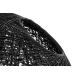 Lampa wisząca LUNA 80 czarna - sznurek konopny