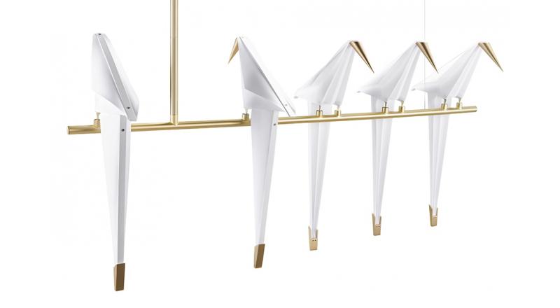 Lampa wisząca LORO 5 złota - LED