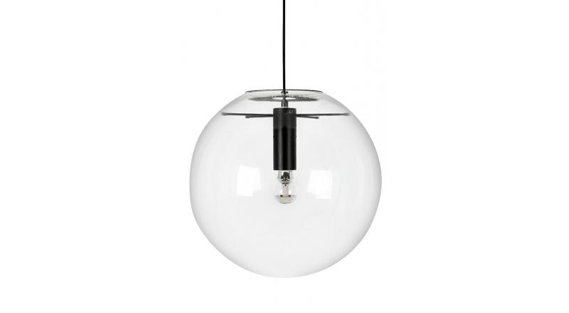 Lampa wisząca SANDRA 40 czarna - szkło, metal
