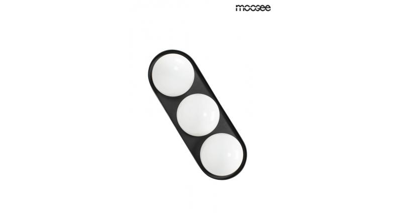 MOOSEE lampa ścienna DROPS 3 czarna
