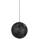 Lampa wisząca LUNA 40 czarna - sznurek konopny