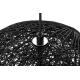Lampa wisząca LUNA 40 czarna - sznurek konopny