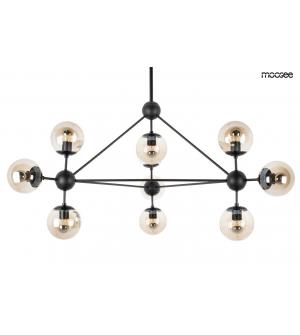 MOOSEE lampa wisząca ASTRIFERO 10 czarna / bursztynowa