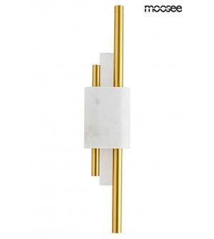 MOOSEE lampa ścienna EVANS biała / złota