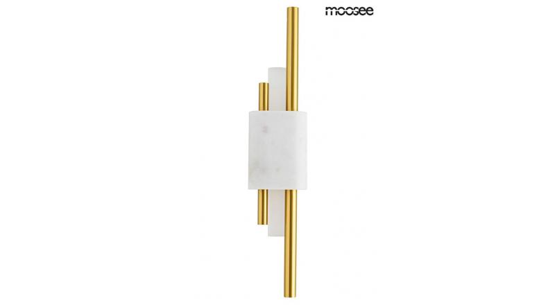 MOOSEE lampa ścienna EVANS biała / złota