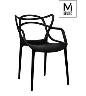 MODESTO krzesło HILO czarne - polipropylen