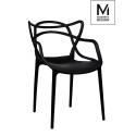 MODESTO krzesło HILO czarne - polipropylen