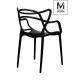 MODESTO krzesło HILO czarne - polipropylen
