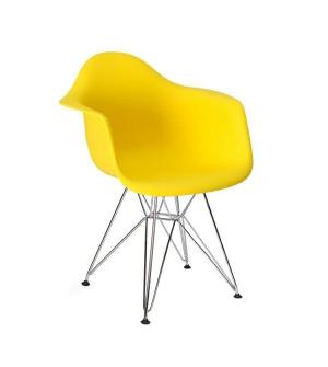 Fotel DAR SILVER słoneczny żółty