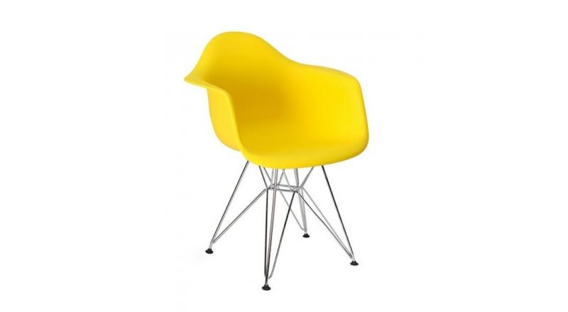 Fotel DAR SILVER słoneczny żółty
