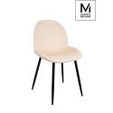 MODESTO krzesło SCOOP beżowe - welur, metal