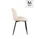 MODESTO krzesło SCOOP beżowe - welur, metal