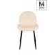 MODESTO krzesło SCOOP beżowe - welur, metal