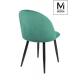 MODESTO krzesło NICOLE zielone - welur, metal