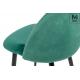 MODESTO krzesło NICOLE zielone - welur, metal