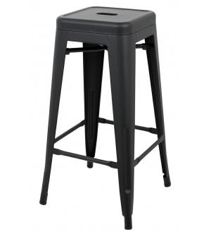 Krzesło barowe TOWER 76 (Paris) czarne