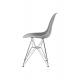 Krzesło DSR SILVER jasny szary.05 - podstawa metalowa chromowana