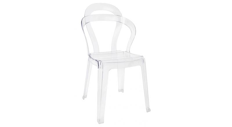 Krzesło MERCI transparentne - poliwęglan