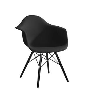 Fotel DAW BLACK czarny