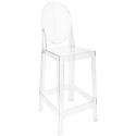 Krzesło barowe VICTORIA 75 cm transparnetne