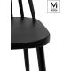 MODESTO krzesło RIBS BLACK czarne - polipropylen