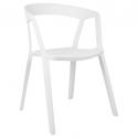 Krzesło VIBIA białe - polipropylen