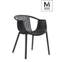 MODESTO krzesło SOHO czarne - polipropylen
