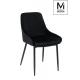 MODESTO krzesło CLOVER czarne - welur, metal