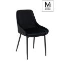 MODESTO krzesło CLOVER czarne - welur, metal
