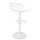 Krzesło barowe STOR regulowane białe