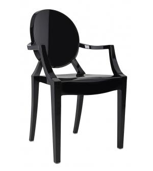 Krzesło LOUIS czarne - poliwęglan