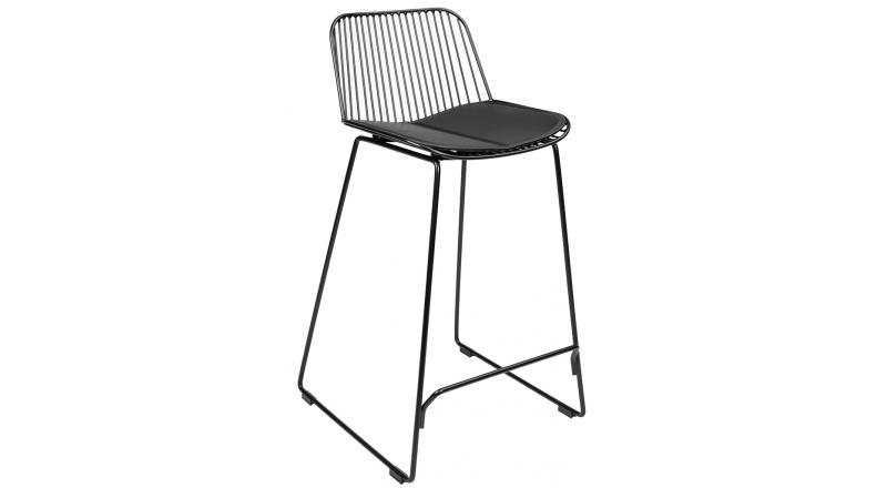 Krzesło barowe MILES czarne 76