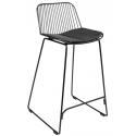 Krzesło barowe MILES czarne 76