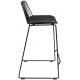 Krzesło barowe MILES czarne 76