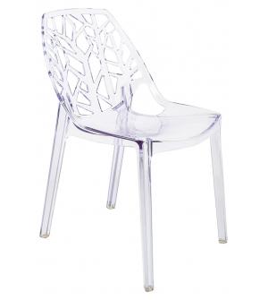Krzesło KORAL SLIM transparentne - poliwęglan