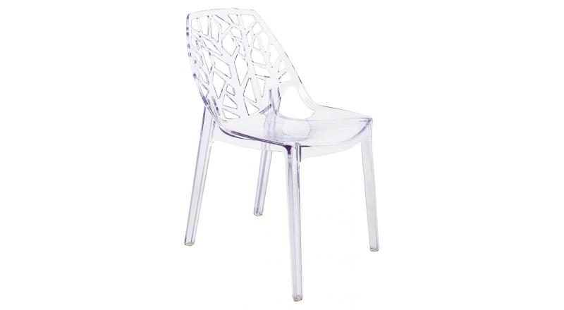 Krzesło KORAL SLIM transparentne - poliwęglan